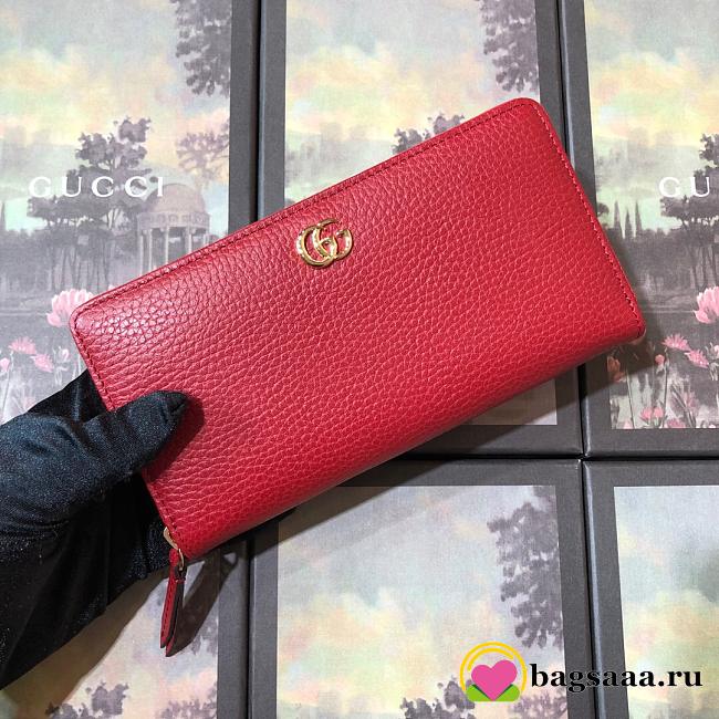Gucci Leather zip around wallet Red - 1