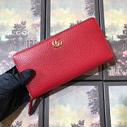 Gucci Leather zip around wallet Red - 1