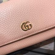 GG Marmont leather continental wallet Pink - 5