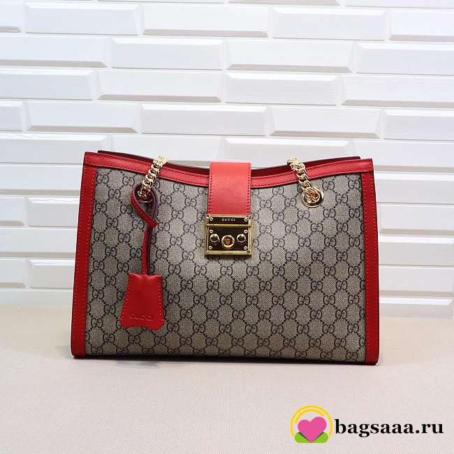 Gucci Padlock medium GG tote bag Red 479197 - 1