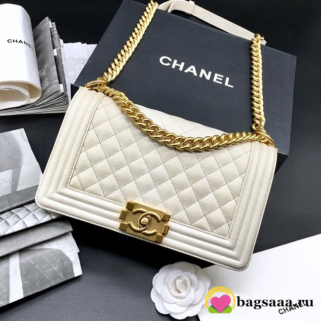 Chanel Leboy bag Caviar 25cm White - 1