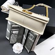 Chanel Leboy bag Caviar 25cm White - 5