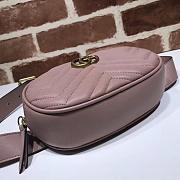 GG Marmont matelassé leather belt Pink bag 476434 - 2