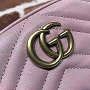 GG Marmont matelassé leather belt Pink bag 476434 - 6