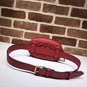 GG Marmont matelassé leather belt Red bag 476434 - 5