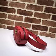 GG Marmont matelassé leather belt Red bag 476434 - 4