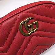 GG Marmont matelassé leather belt Red bag 476434 - 6