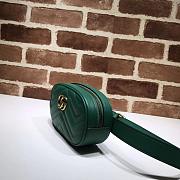 GG Marmont matelassé leather belt Green bag 476434 - 4