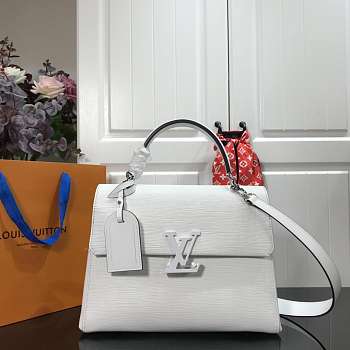 LV GRENELLE handbag Epi Leather White M53690