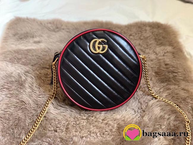Gucci GG Marmont Mini Round Shoulder Bag - 1