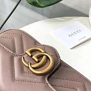 Gucci Super Mini GG Marmont Bag 17CM Beige - 4