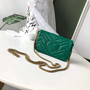 Gucci Super Mini GG Marmont Bag 17CM Green - 4