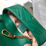 Gucci Super Mini GG Marmont Bag 17CM Green - 5