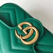 Gucci Super Mini GG Marmont Bag 17CM Green - 6