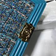 Chanel Boy Bag 25cm Blue - 6