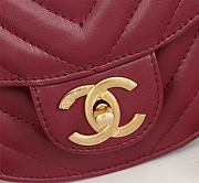 Chanel Lambskin Mini Bag Red - 6