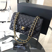 Chanel Flap Bag Caviar in Black 25cm with Gold Hardware - 1