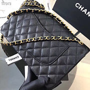 Chanel Flap Bag Caviar in Black 25cm with Gold Hardware - 3