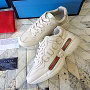 Gucci Distressed leather horny retro running shoes - 4