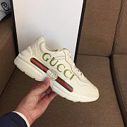 Gucci Distressed leather horny retro running shoes 001 - 6