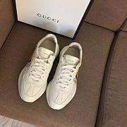 Gucci Distressed leather horny retro running shoes 001 - 2