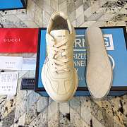 Gucci Distressed leather horny retro running shoes 002 - 4