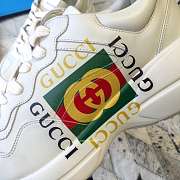 Gucci Distressed leather horny retro running shoes 002 - 3