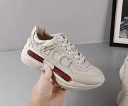 Gucci Distressed leather horny retro running shoes 004 - 2