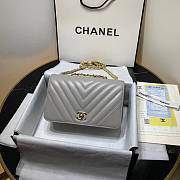 Chanel 2019 New Lambskin mini bag Gray - 1
