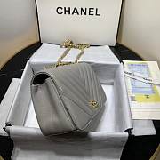 Chanel 2019 New Lambskin mini bag Gray - 5