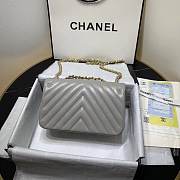 Chanel 2019 New Lambskin mini bag Gray - 3