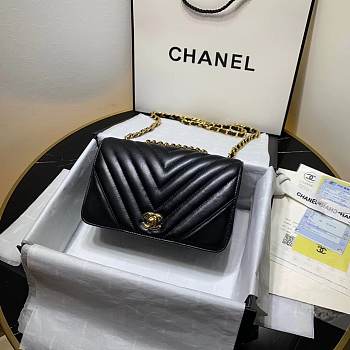 Chanel 2019 New Lambskin mini bag Black