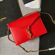 YSL Calfskin chain bag Red - 1