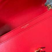 YSL Calfskin chain bag Red - 6