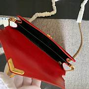 YSL Calfskin chain bag Red - 2