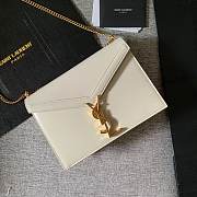 YSL Calfskin chain bag White - 1