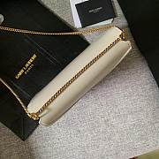 YSL Calfskin chain bag White - 6