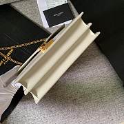 YSL Calfskin chain bag White - 5