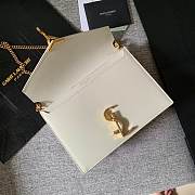 YSL Calfskin chain bag White - 2