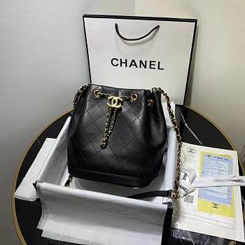 Chanel new bucket chain bag Black