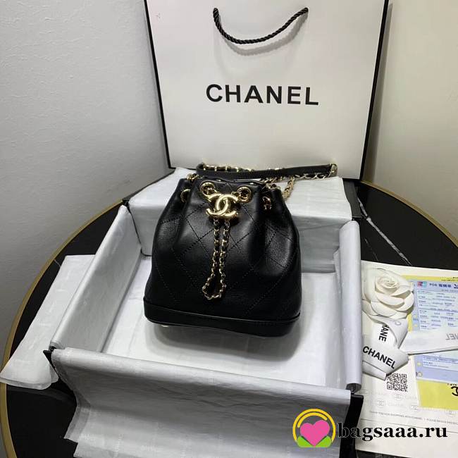 Chanel new bucket chain bag 16cm Black - 1