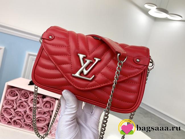 LOUIS VUITTON NEW WAVE CHAIN POCHETTE M63956 18CM - 1