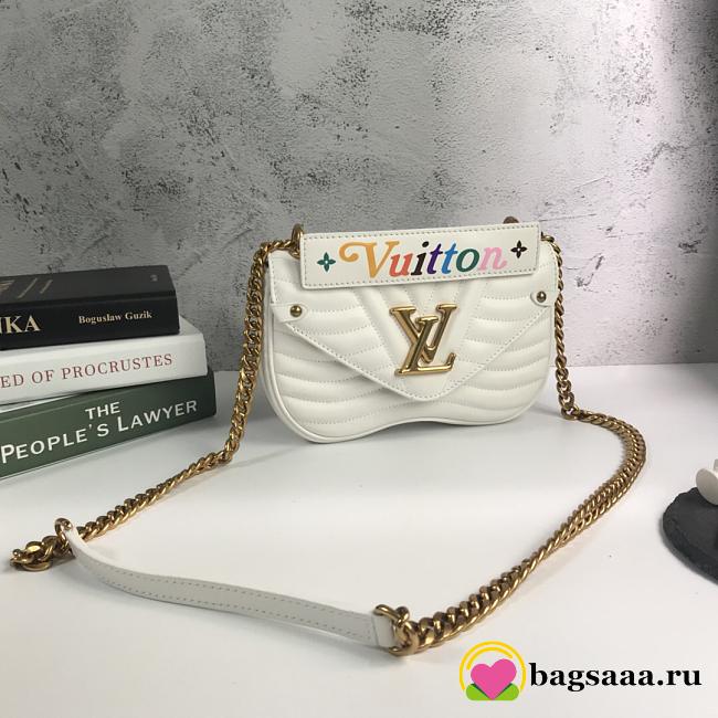 LV New Wave Calfskin Medium handbag white - 1