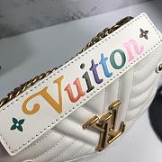 LV New Wave Calfskin Medium handbag white - 3