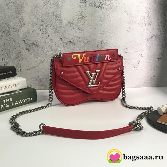 LV New Wave Calfskin Medium handbag Red - 1
