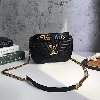 LV New Wave Calfskin Medium handbag Black
