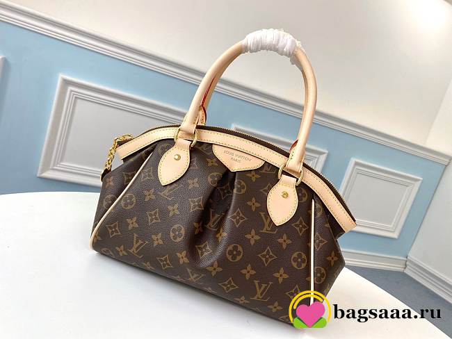 LV M40143 TIVOLI PM Handbag Pleated Monogram Canvas - 1