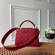 LV Capucines Monogram handbag 27CM Red - 1