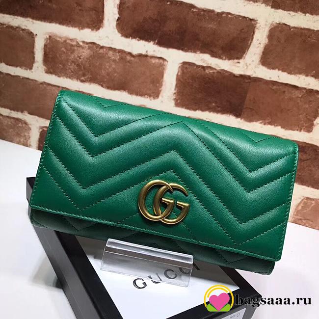 Gucci wallet 443436 green - 1