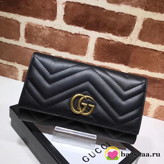 Gucci wallet 443436 black - 1